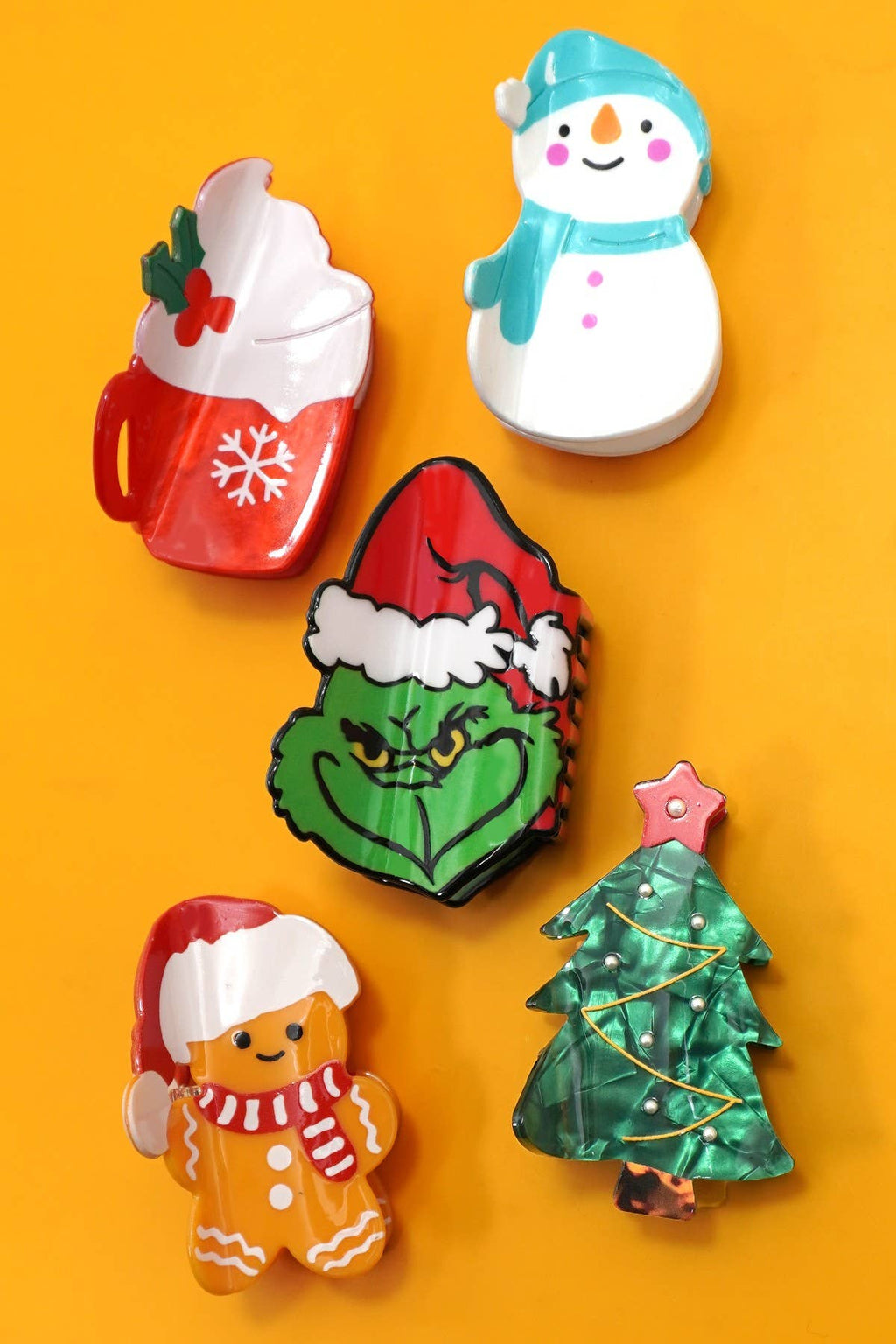 Grinch HAIR CLAW CLIPS