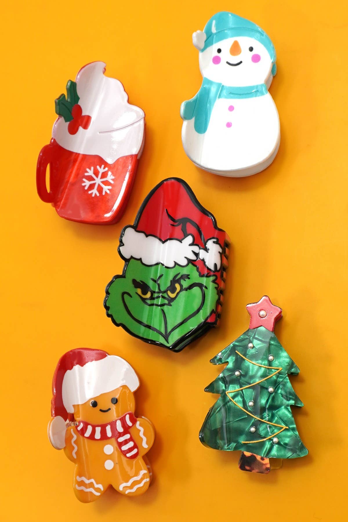 Grinch HAIR CLAW CLIPS