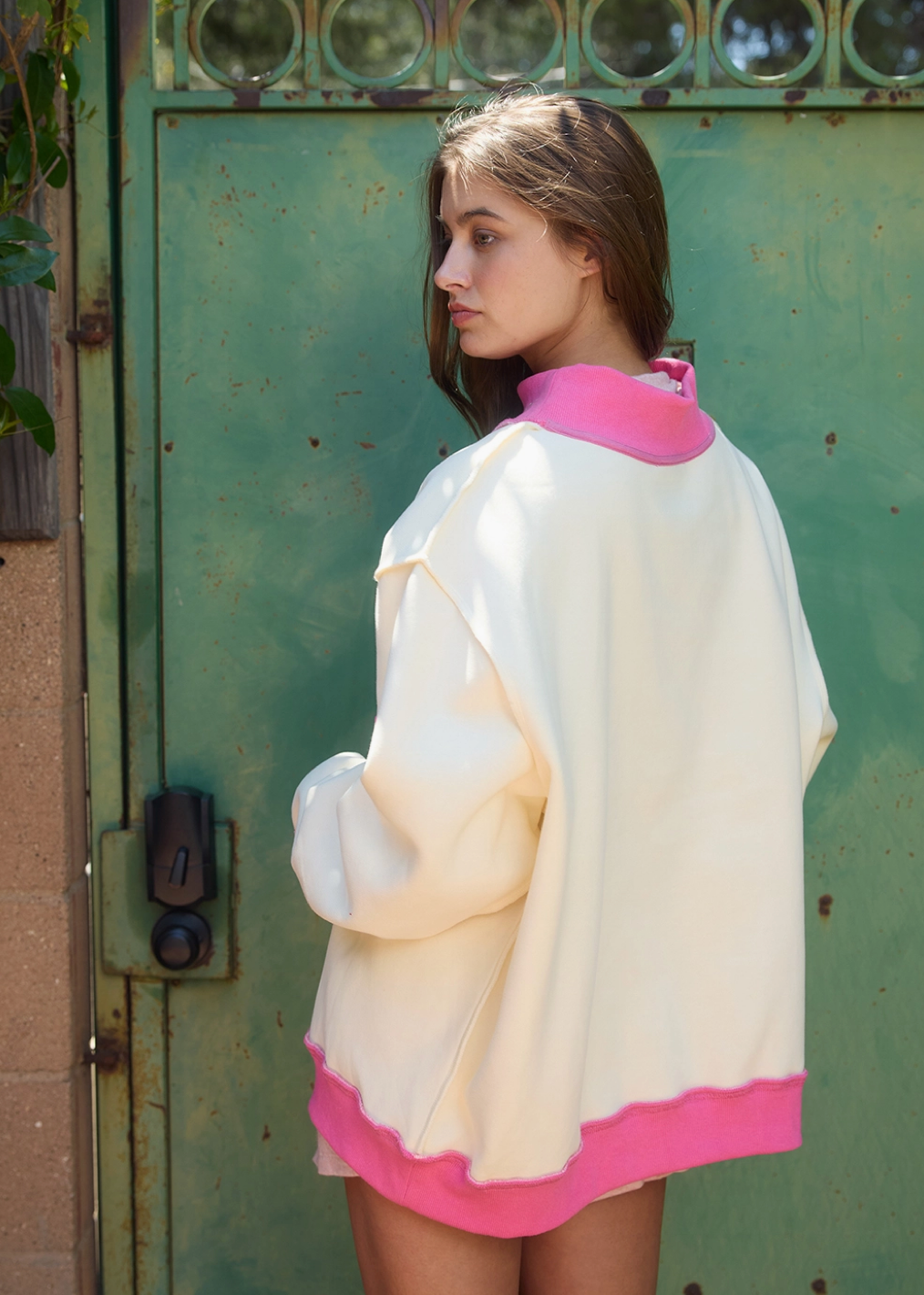 Saved By Grace Puff Print Sweatshirt
