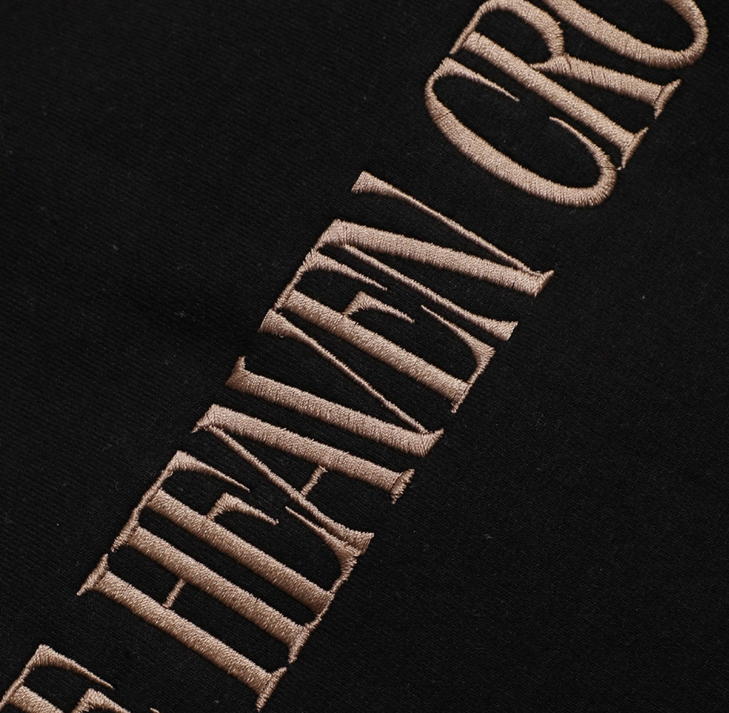 Make Heaven Crowded Embroidered Heavyweight Sweatshirt