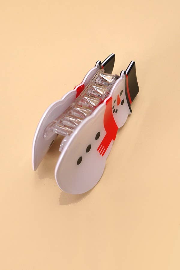 Snowman Claw Clip