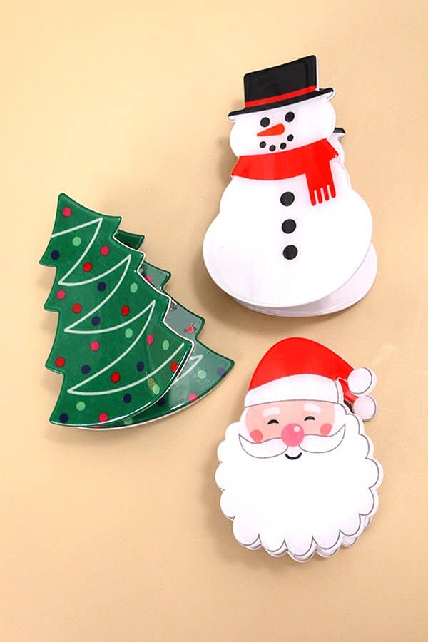 SANTA HAIR CLAW CLIP